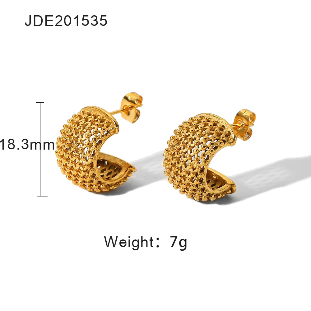 Céleste Hoops - Gold