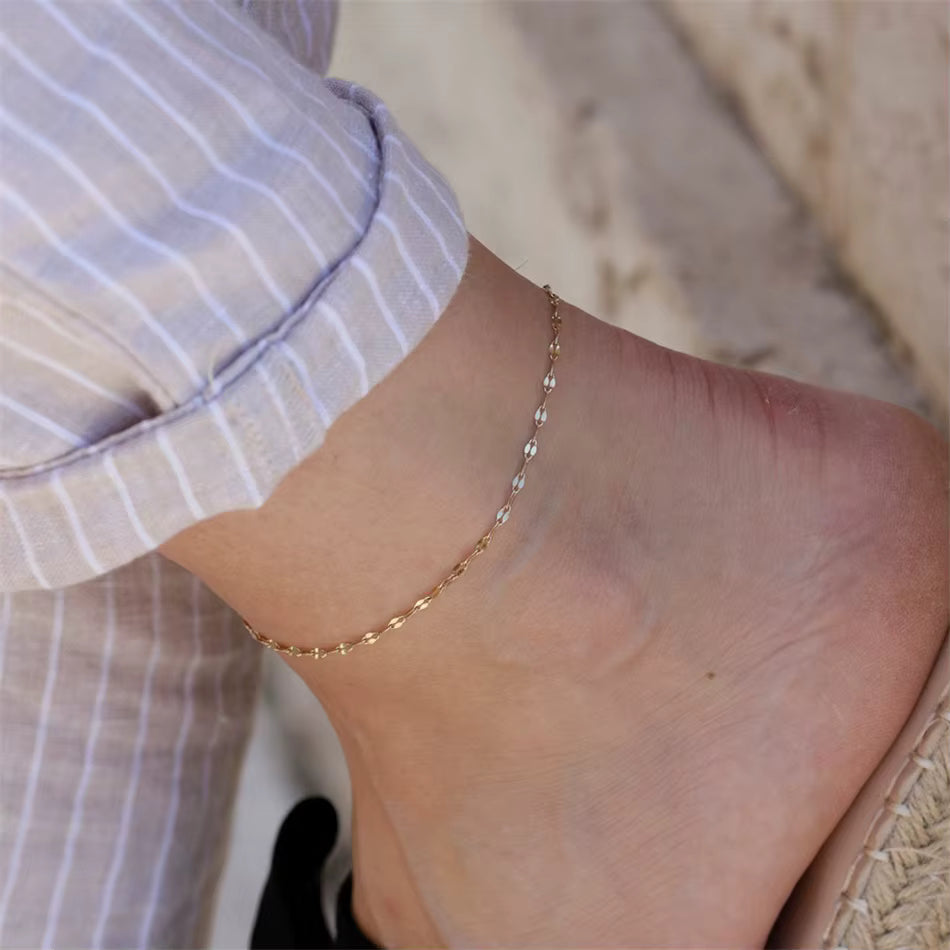 Solea Chain Anklet - Gold